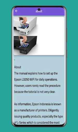 Epson l3250 iprint WiFi guide Screenshot 1