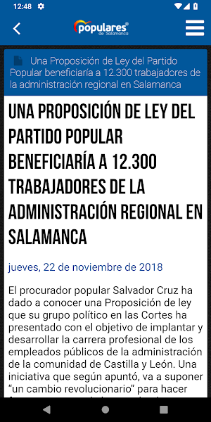 Populares de Salamanca Screenshot 2