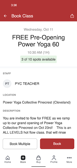 Power Yoga Collective Screenshot 2