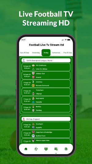 Live Football TV HD Streaming Screenshot 3