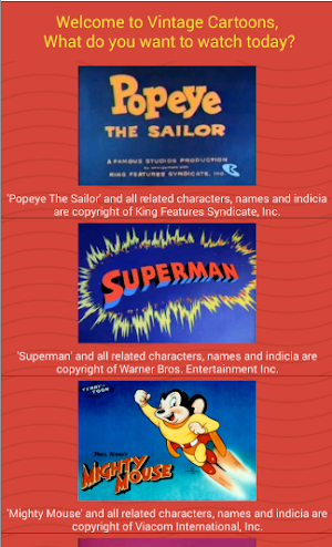 Vintage Cartoons Screenshot 0