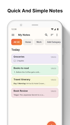 Notes Home Launcher Screenshot 0