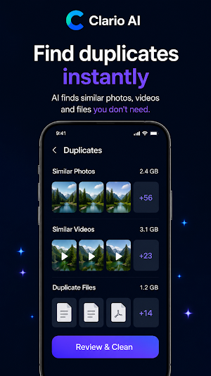 Clario : AI Storage Cleaner Screenshot 2