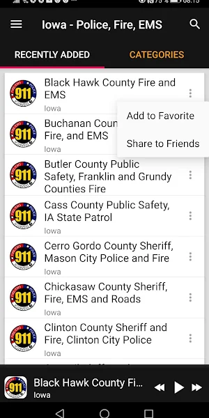 Police Scanner Radio - Iowa, USA Screenshot 1