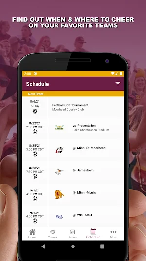 Concordia Cobber Athletics Screenshot 1