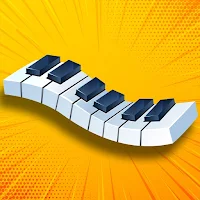 Scales on keyboard and piano