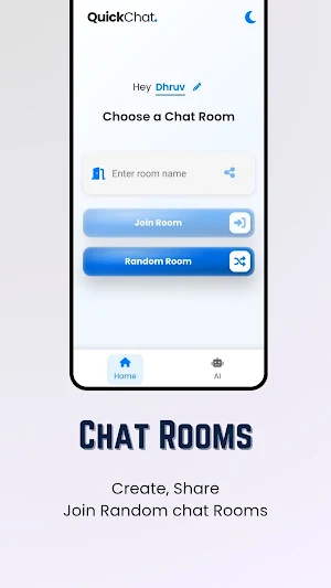 Quick Chat - Anonymous groups Screenshot 1