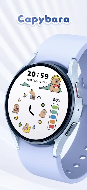 Summer Capybara Watch Faces Screenshot 0