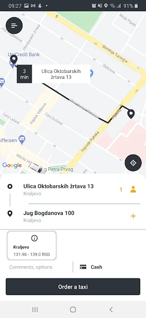 PRO taxi Kraljevo Screenshot 3