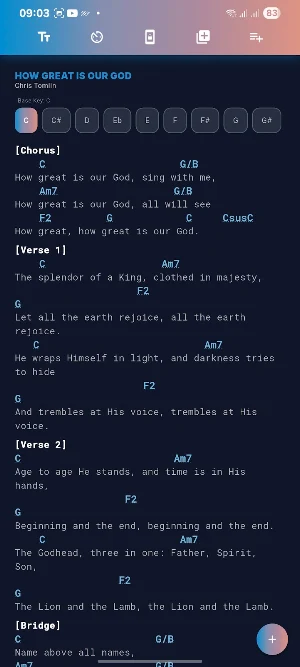 Lumia Chord Christian Songs Screenshot 2