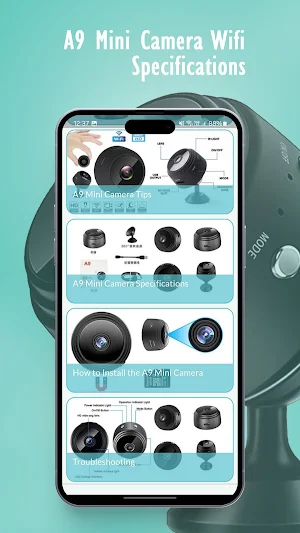 A9 Mini Camera wifi App Guide Screenshot 1