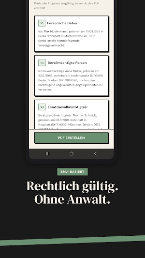 Ove - Patientenverfügung App Screenshot 3