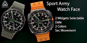 Sport Army Watch Face Screenshot 0