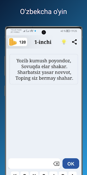 Topishmoqlar o'yini 2024 Screenshot 2