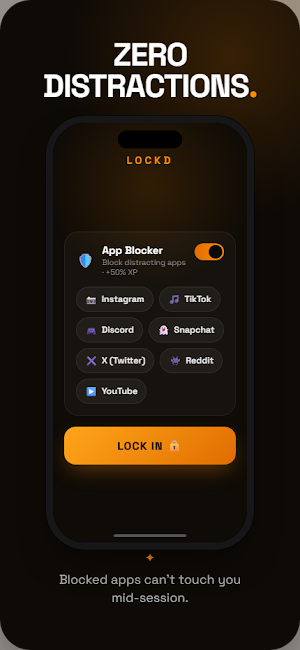 LOCKDIN - Block Apps and Focus Screenshot 1