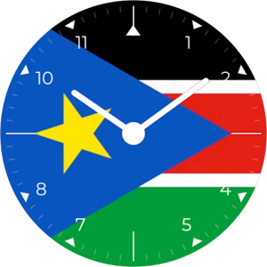 South Sudan Analog Watch Face Screenshot 0