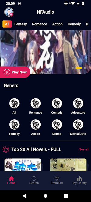 Novel Full Audio - NFAudio Screenshot 0