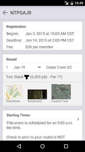 Northern Texas PGA Junior Tour Screenshot 1