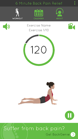 6 Minute Back Pain Relief Screenshot 2