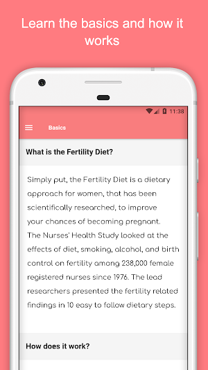 Fertility Diet Guide Screenshot 2