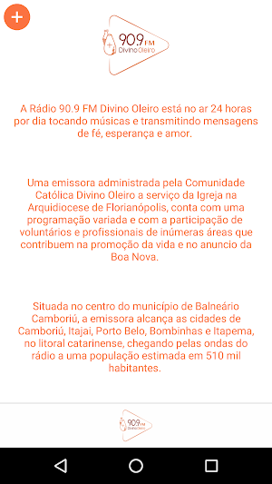 90.9 FM Divino Oleiro Screenshot 2