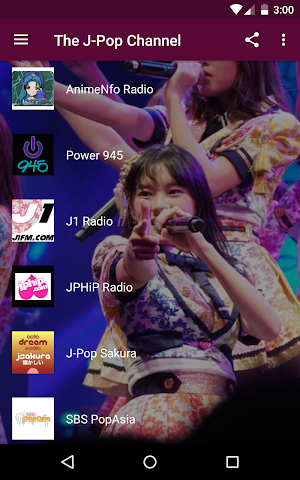 The J-Pop Channel - Live Japanese Pop Radios Screenshot 1