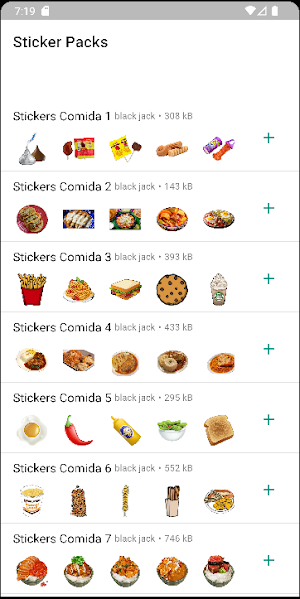 Stickers de Comida Screenshot 0