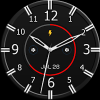 Key WF87 Black Watch Face