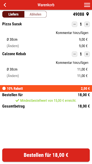 Pia Pizza- & Kebaphaus Screenshot 1
