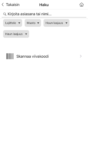 Rutakko-mobiilisovellus Screenshot 1