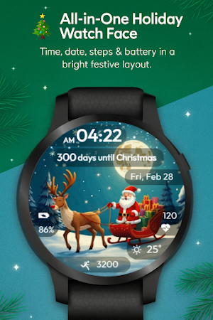 Xmas Magic WatchFace Screenshot 1