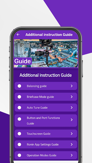 DJI RS 3 Pro App Guide Screenshot 1