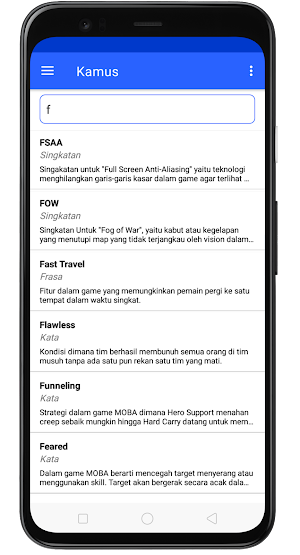 Kamus Gamer Screenshot 2