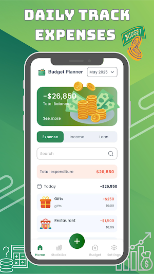 Track & Save – Budget Planner Screenshot 1