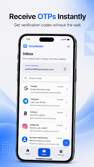 Gmailnator: OTP Email Screenshot 1