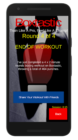 Boxtastic: Bag / Shadow Boxing Home HIIT Workouts Screenshot 2