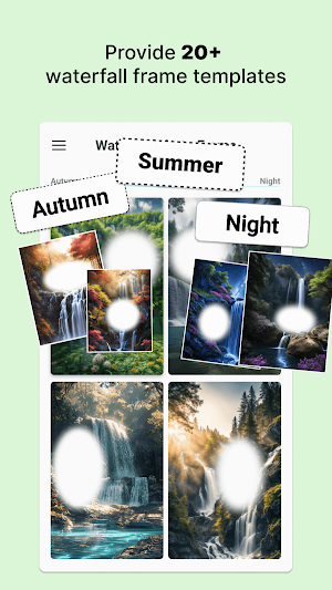 Waterfall photo frame Pic edit Screenshot 2