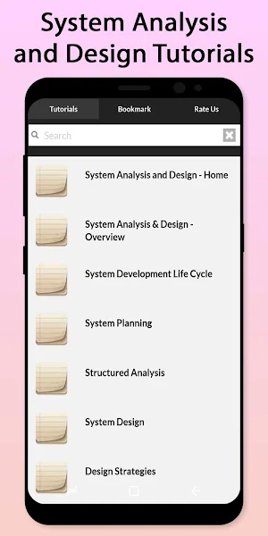 Easy System Analysis and Design Tutorial Screenshot 0