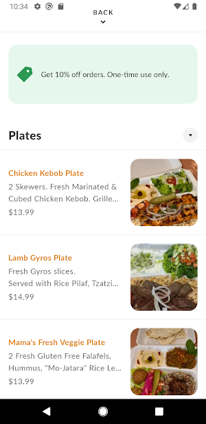 Crazy Falafels LLC Screenshot 2