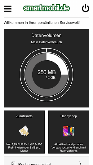 smartmobil.de Servicewelt Screenshot 0