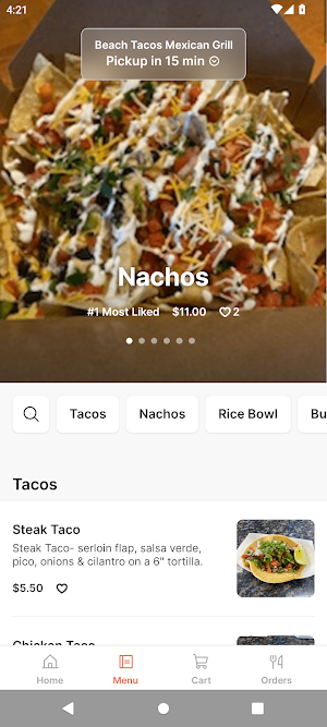 Beach Tacos Mexican Grill Screenshot 1