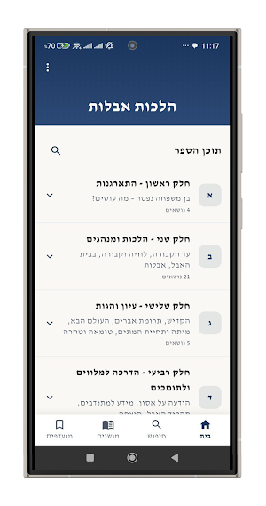 הלכות אבלות Screenshot 0