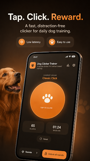 Dog Clicker Trainer & Whistle Screenshot 0