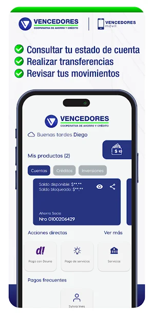 Vencedores Móvil Screenshot 0