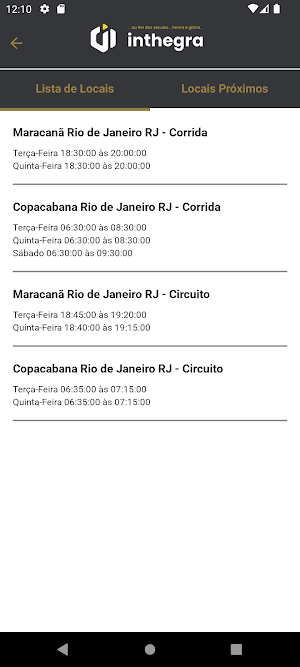 Inthegra Assessoria Esportiva Screenshot 1