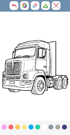 Trucks Coloring Book Screenshot 2