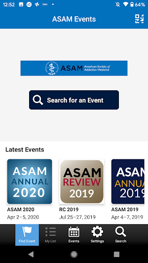 ASAM Events Screenshot 0