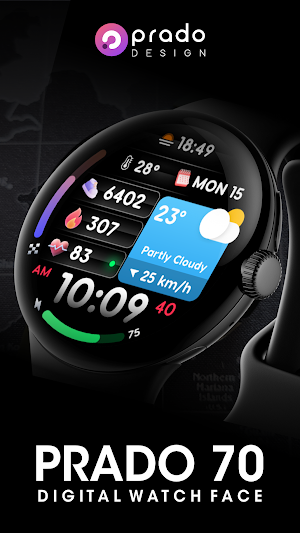 PRADO 70 Digital Watch Face Screenshot 0