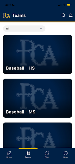 PCA Lions Athletics Screenshot 1