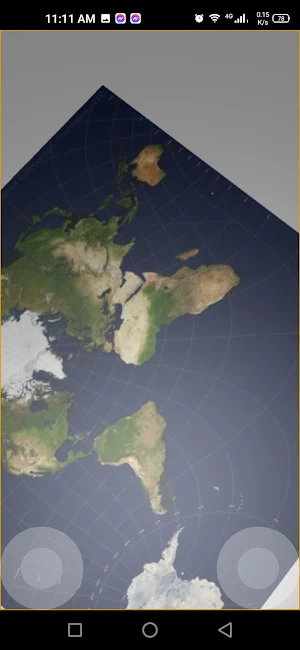 Stereographic Flat Earth Model Screenshot 3